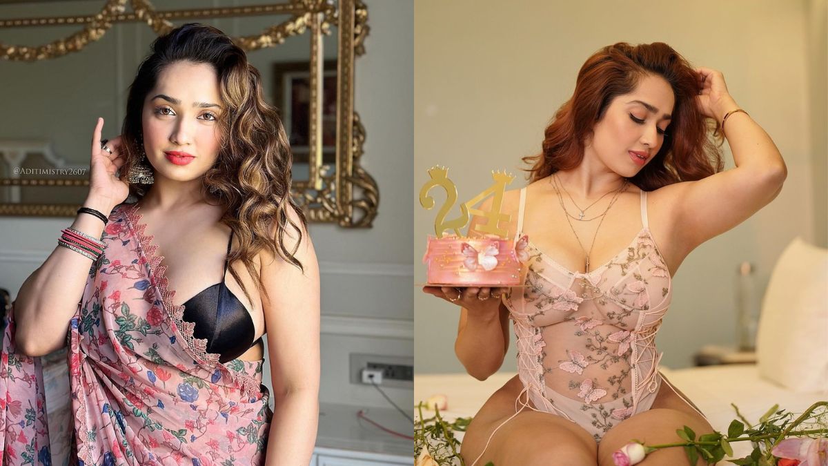 Aditi Mistry Hot Insta Model Nude Teasing Pink Bikini Boobs