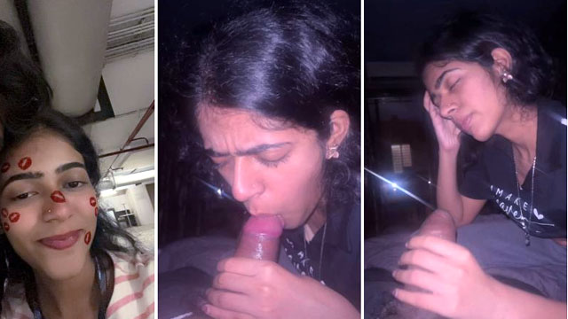 Cute Indian GF Giving BJ Handjob Cum Out Fucking OYO