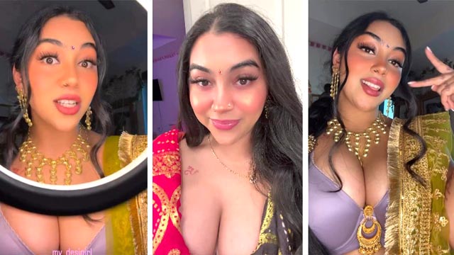 Famous Indian NRI Influencer Vishakha Full Frontal Nude Boobs Pressing Pussy Show